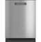 CAFE CDT805M5NS5 Caf(eback) Stainless Steel Interior Dishwasher with Sanitize and Ultra Wash & Dry in Platinum Glass