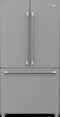 BEKO BFFD3624SS 36" French Three-Door Stainless Steel Refrigerator with auto Ice Maker, Water Dispenser