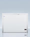 SUMMIT EQFF72 Commercially Listed 8 CU.FT. Frost-free Chest Freezer In White With Digital Thermostat for General Purpose Storage; Replaces Scff70