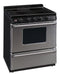 PREMIER EDS7X0BP 30 in. Freestanding Smooth Top Electric Range in Stainless Steel