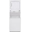 GE APPLIANCES GUD27GSSMWW GE Unitized Spacemaker(R) 3.8 cu. ft. Capacity Washer with Stainless Steel Basket and 5.9 cu. ft. Capacity Gas Dryer